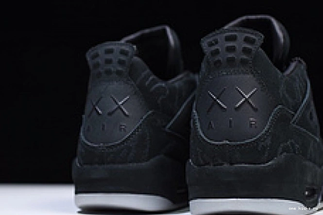 Cheap Jordan 4 Nike 001 930155 black kaws Air retro 0624